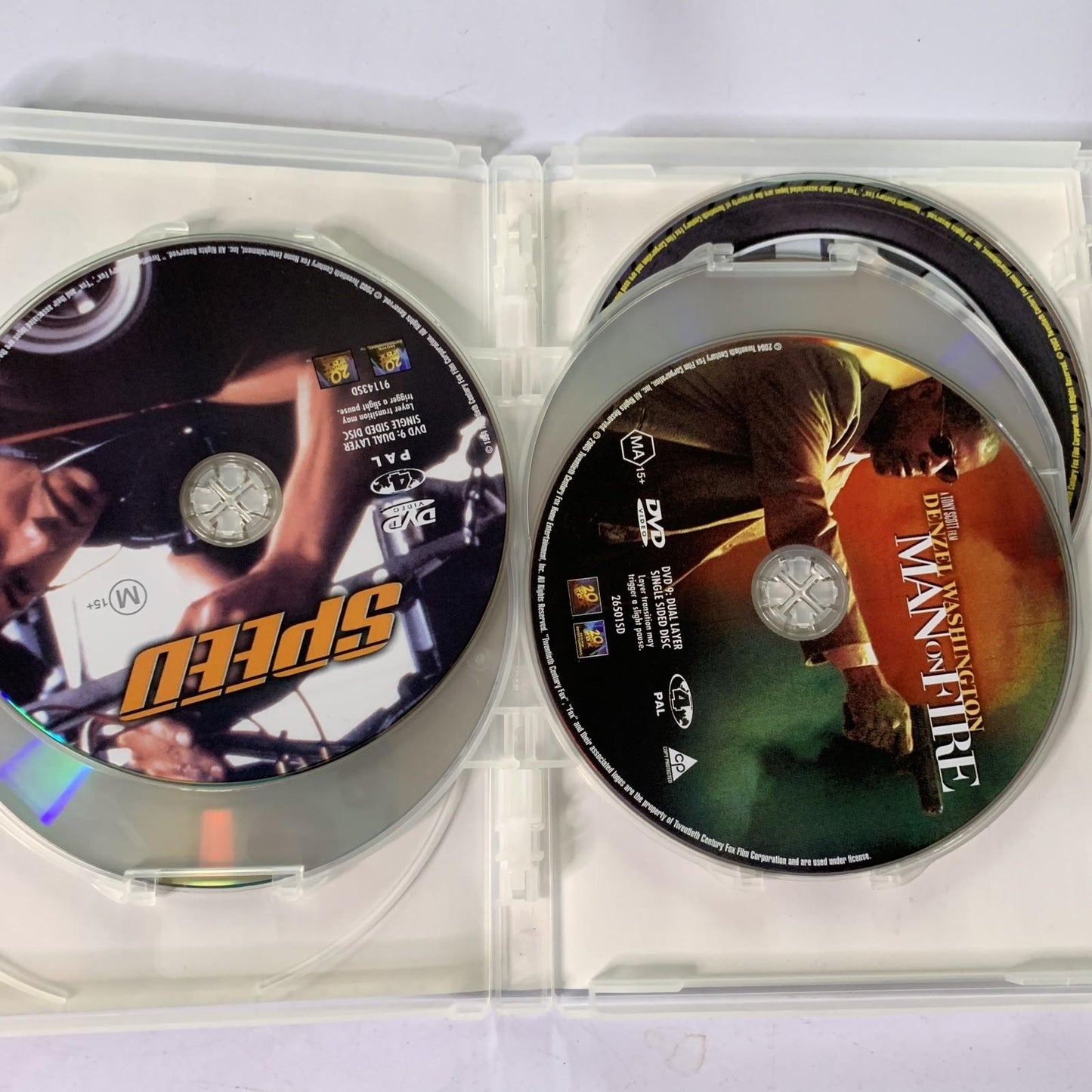 Unstoppable / Speed / Man On Fire / The A Team / The Transporter (DVD) Region 4