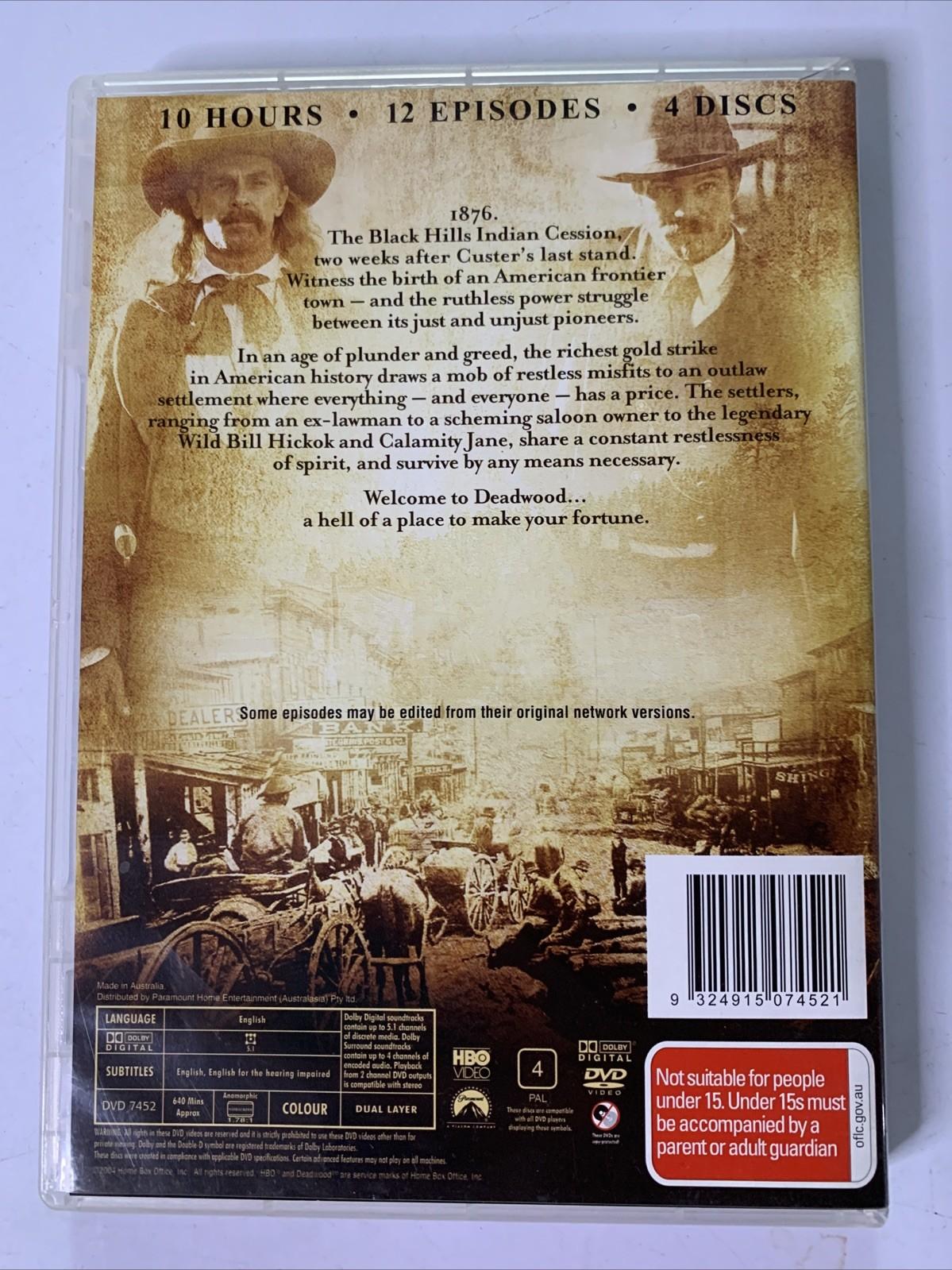Deadwood : The Complete Season 1 (DVD, 2004, 4-Discs)  Region 4