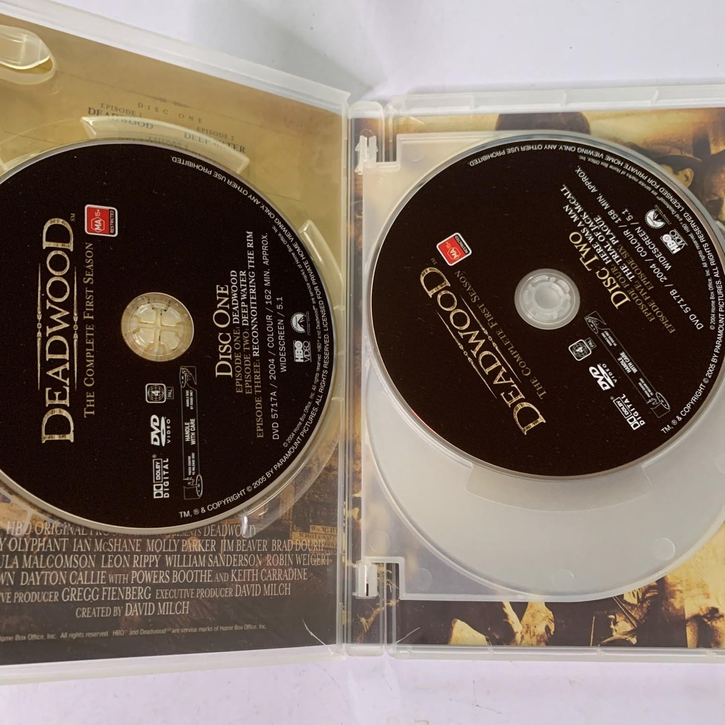 Deadwood : The Complete Season 1 (DVD, 2004, 4-Discs)  Region 4