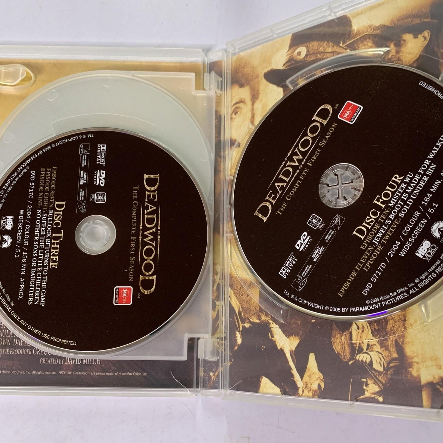 Deadwood : The Complete Season 1 (DVD, 2004, 4-Discs)  Region 4