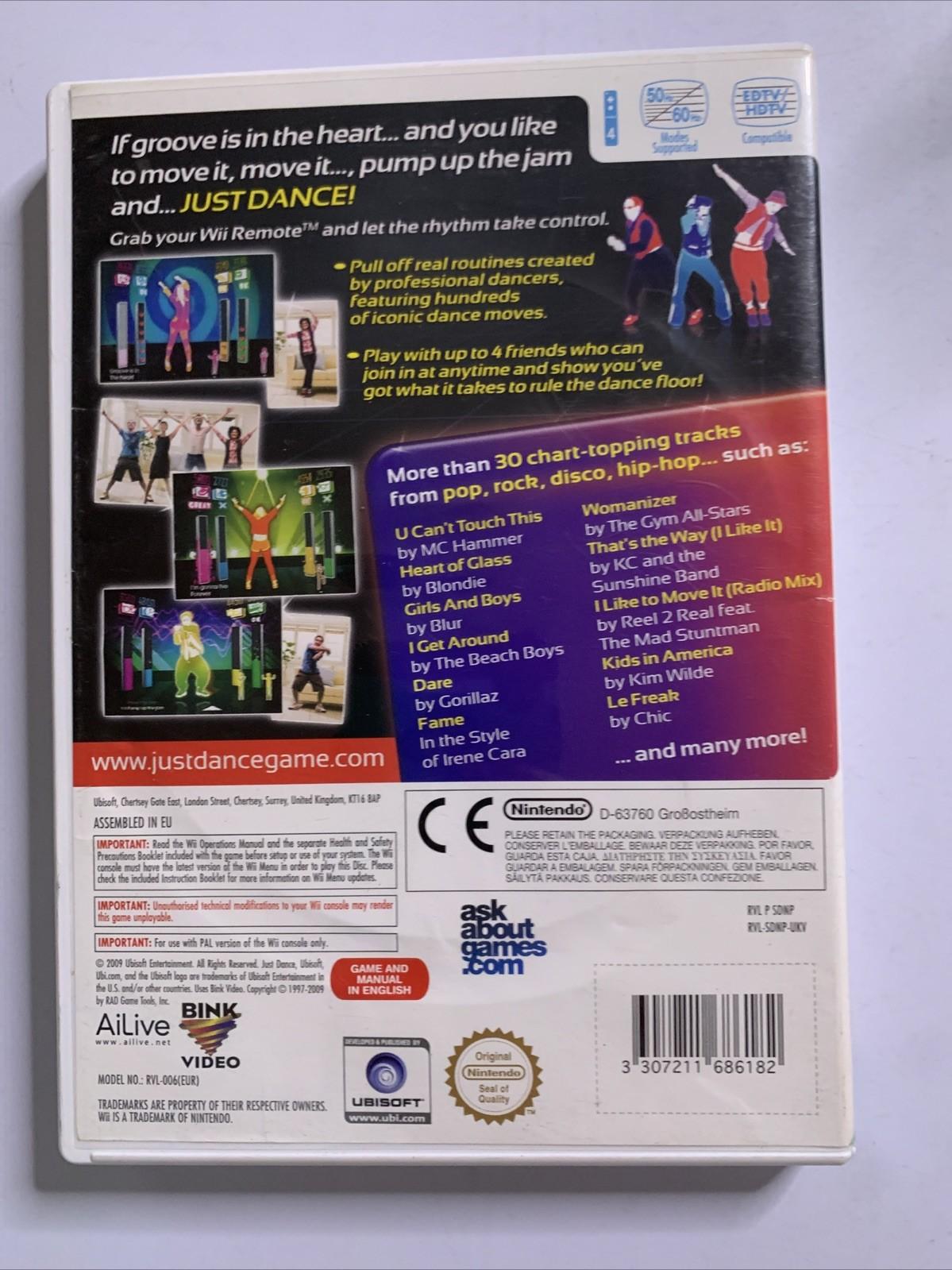 Just Dance Nintendo Wii 2009 PAL Music Game