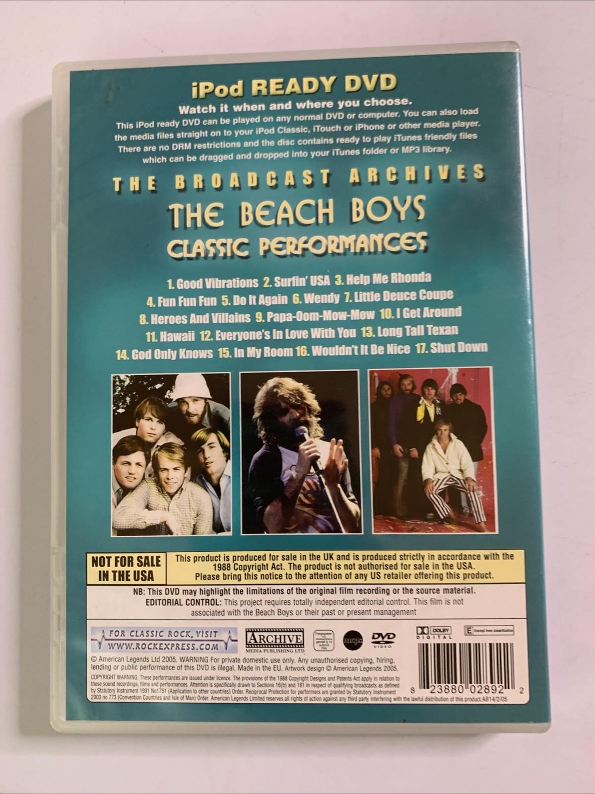 The Beach Boys: The Broadcast Archives Classic Performances (DVD) All Regions