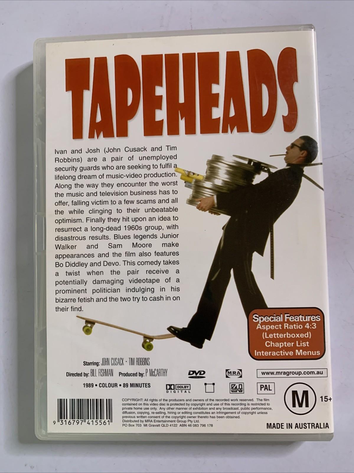 Tapeheads (DVD, 1988) Tim Robbins, John Cusak Region 4