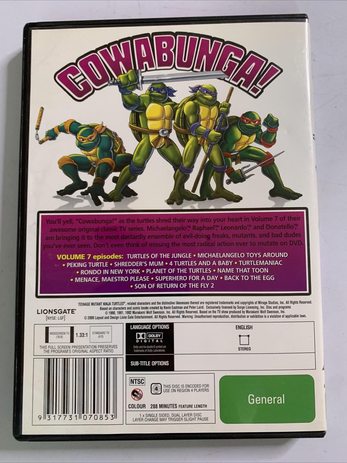 Teenage Mutant Ninja Turtles : Vol 7 (DVD, 1991) The Original TV Series Region 4