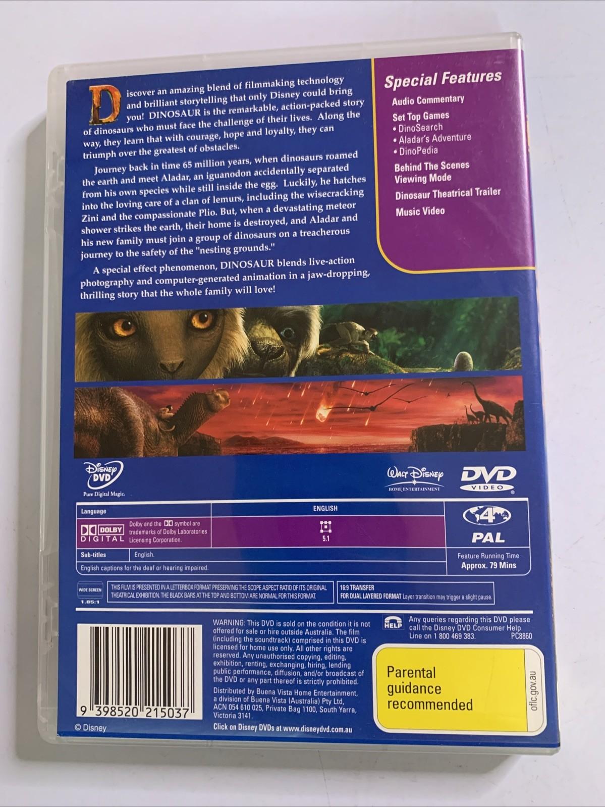 Dinosaur (DVD, 2000) Animated Film Disney Region 4