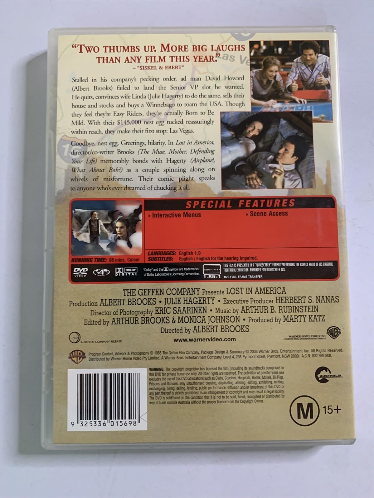 Lost In America (DVD, 1985) Albert Brooks, Julie Hagerty Region 4