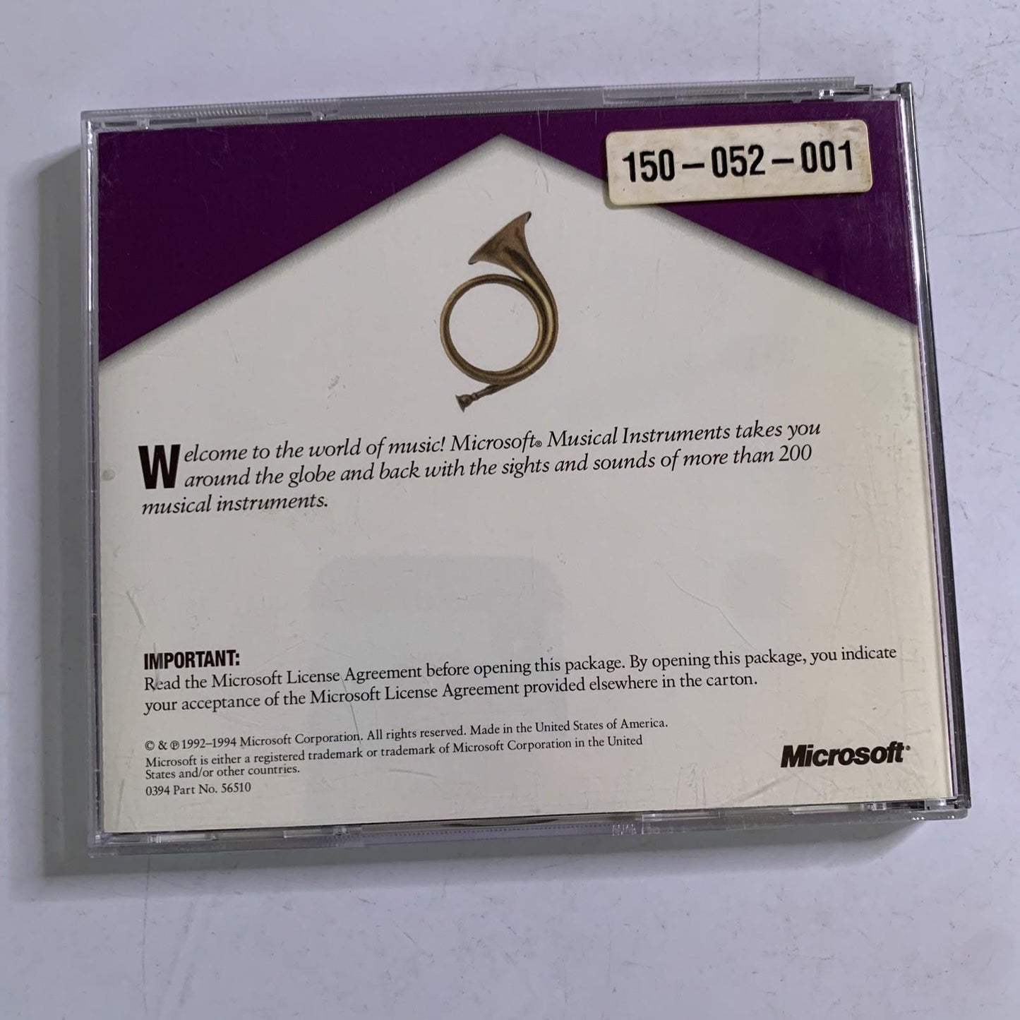 Microsoft Musical Instruments PC CD-ROM Windows Music Encyclopedia