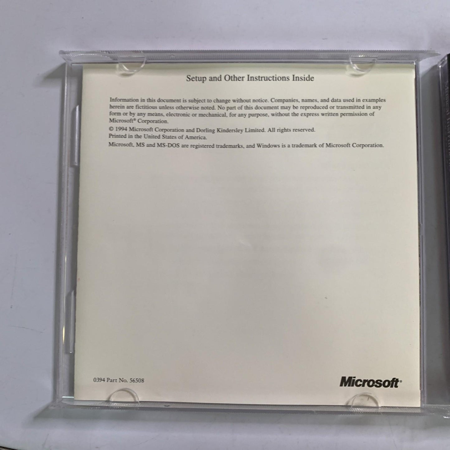 Microsoft Musical Instruments PC CD-ROM Windows Music Encyclopedia