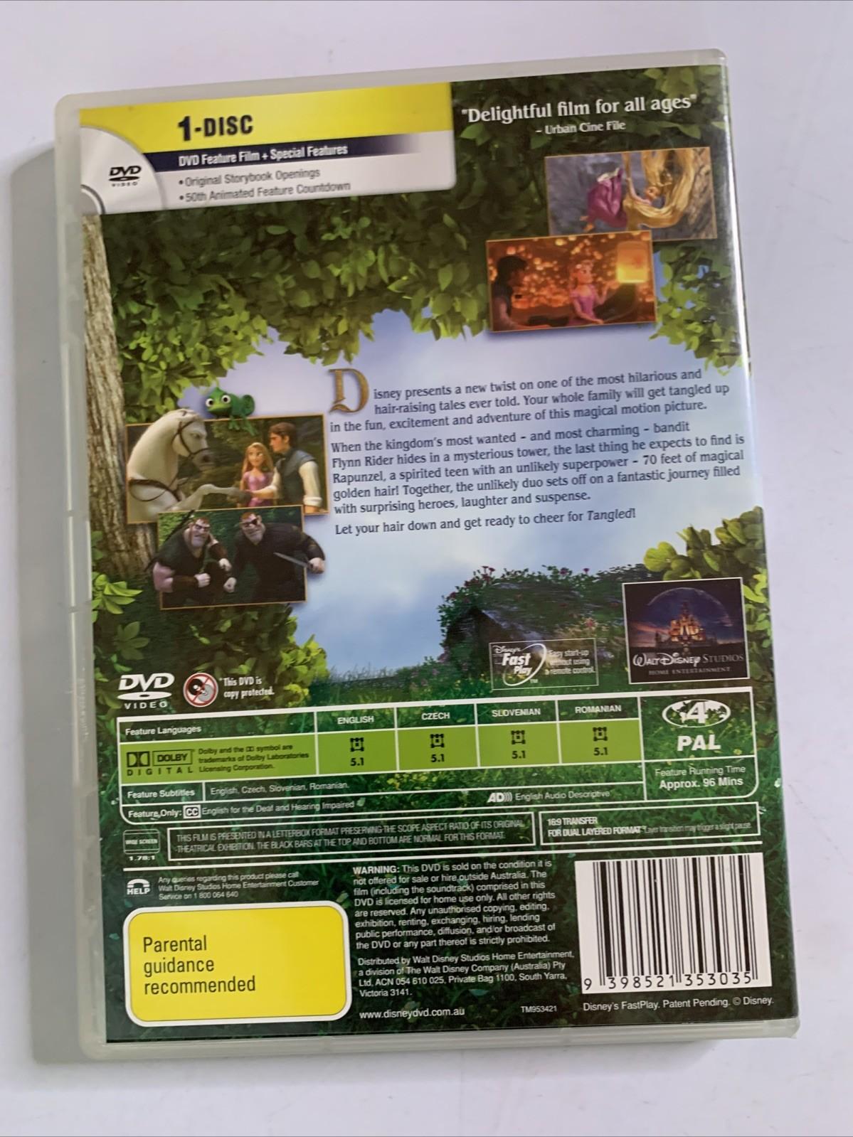Tangled (DVD, 2010) Animation Film Disney Region 4