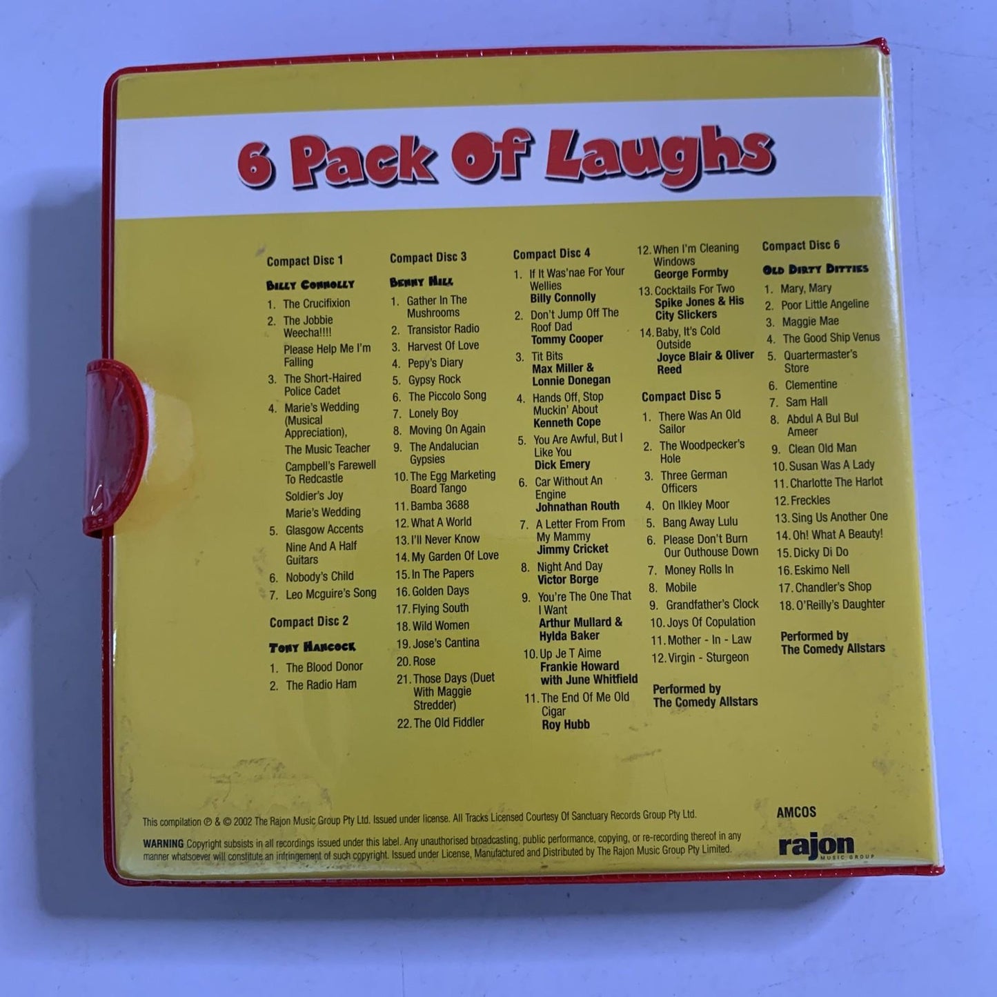 6 Packs Of Laughs: Billy Connolly, Tony Hancock, Benny Hill, Dick Emery CD
