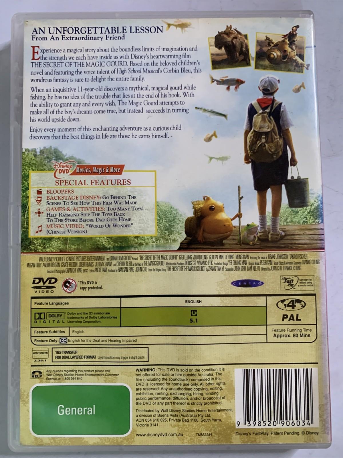 The Secret Of The Magic Gourd (DVD, 2007) Disney Animated Film Region 4