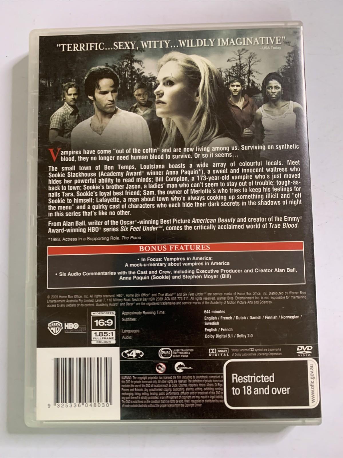 True Blood : Season 1 (DVD, 2008, 5-Discs) Region 4