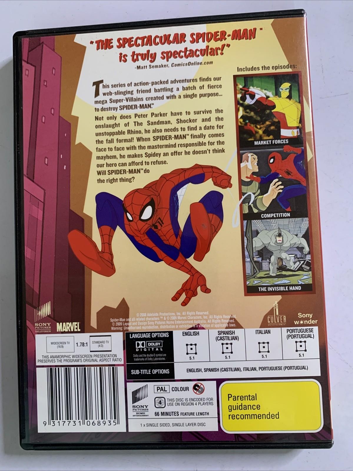 The Spectacular Spiderman : Vol 2 (DVD, 2008) Animation Region 4