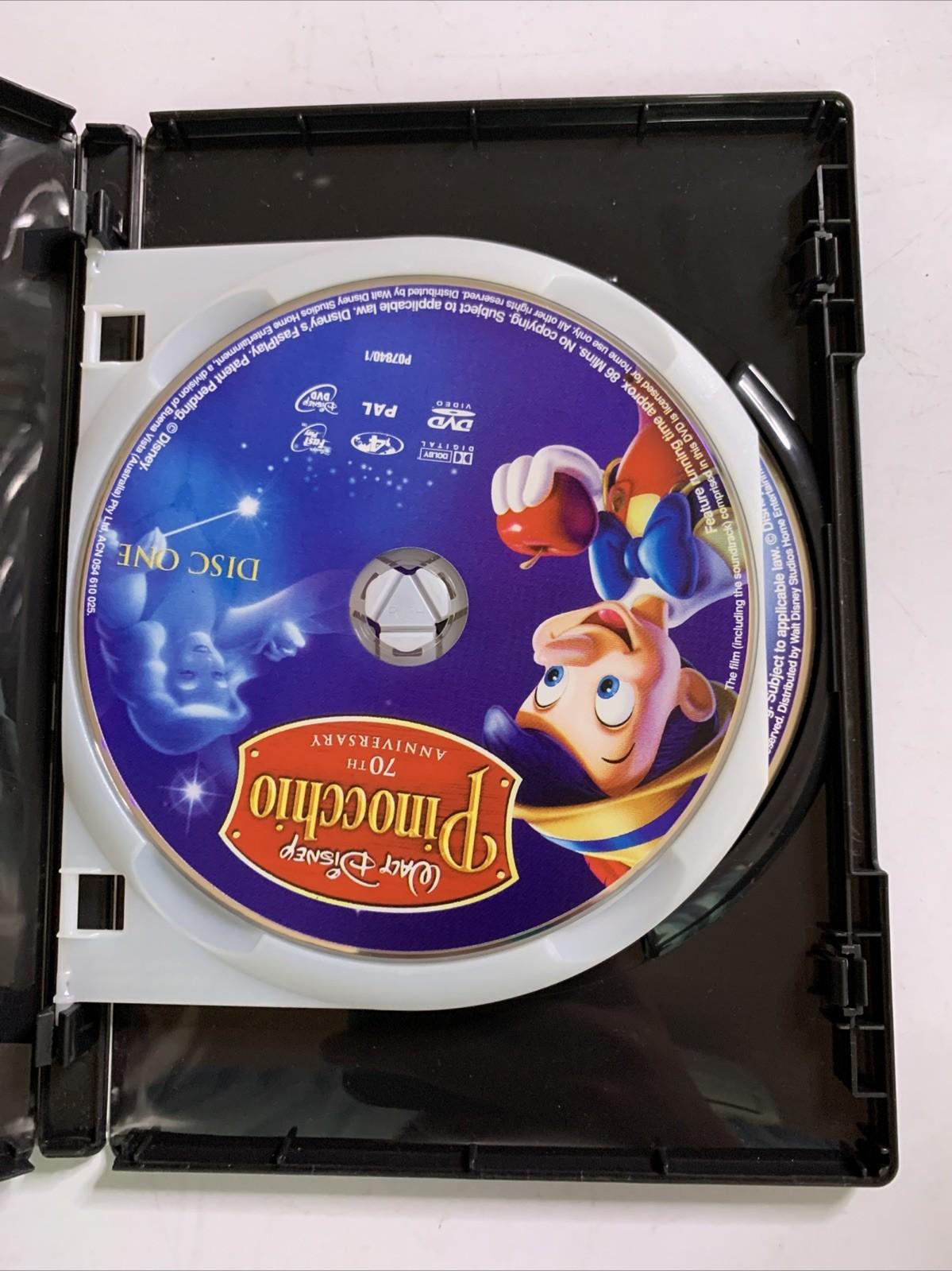 Pinocchio (Platinum Edition, DVD, 1940, 2-Discs) Disney Animation Region 4