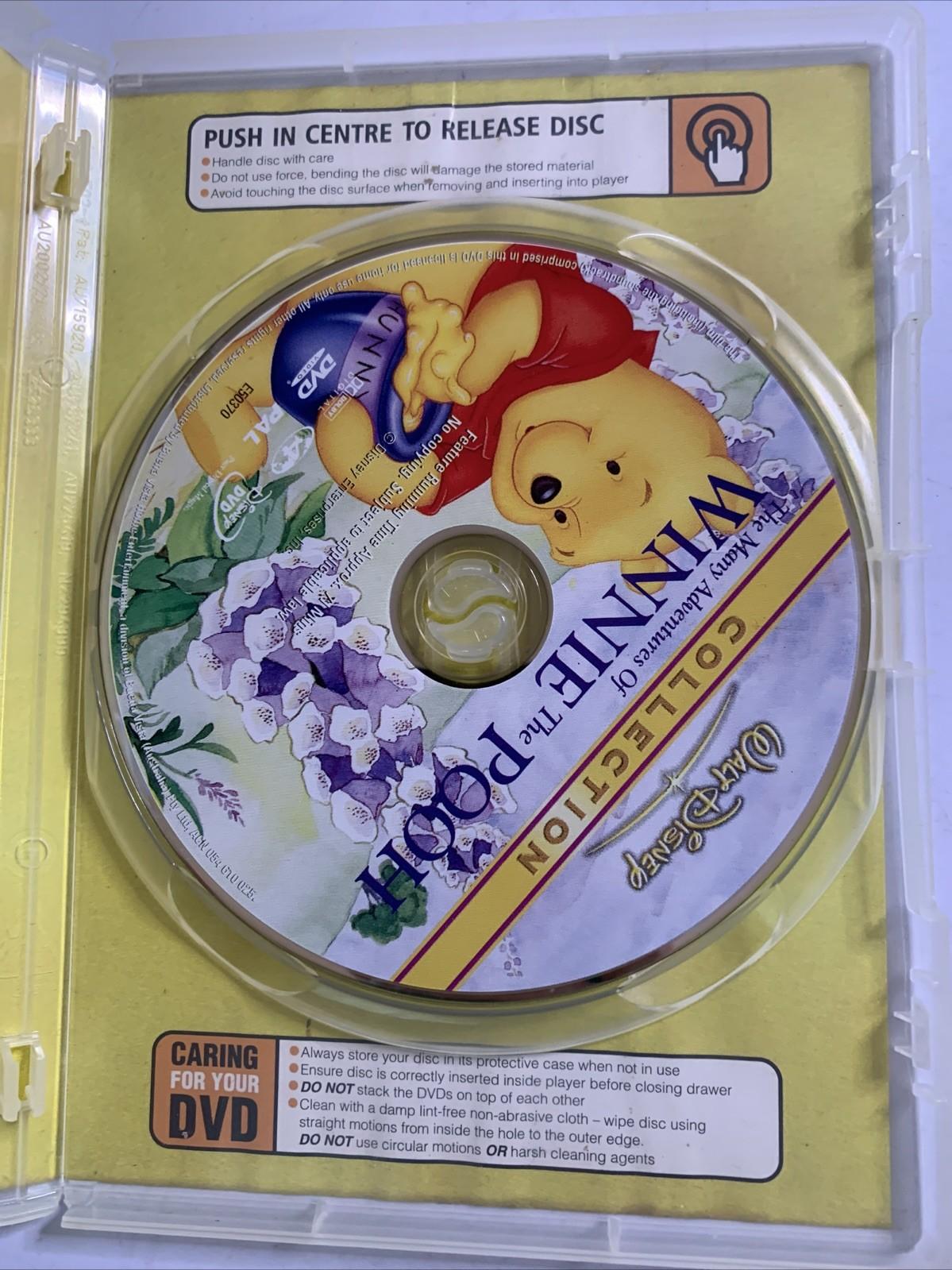 The Many Adventures Of Winnie The Pooh (DVD, 1977) Disney Animation Region 4