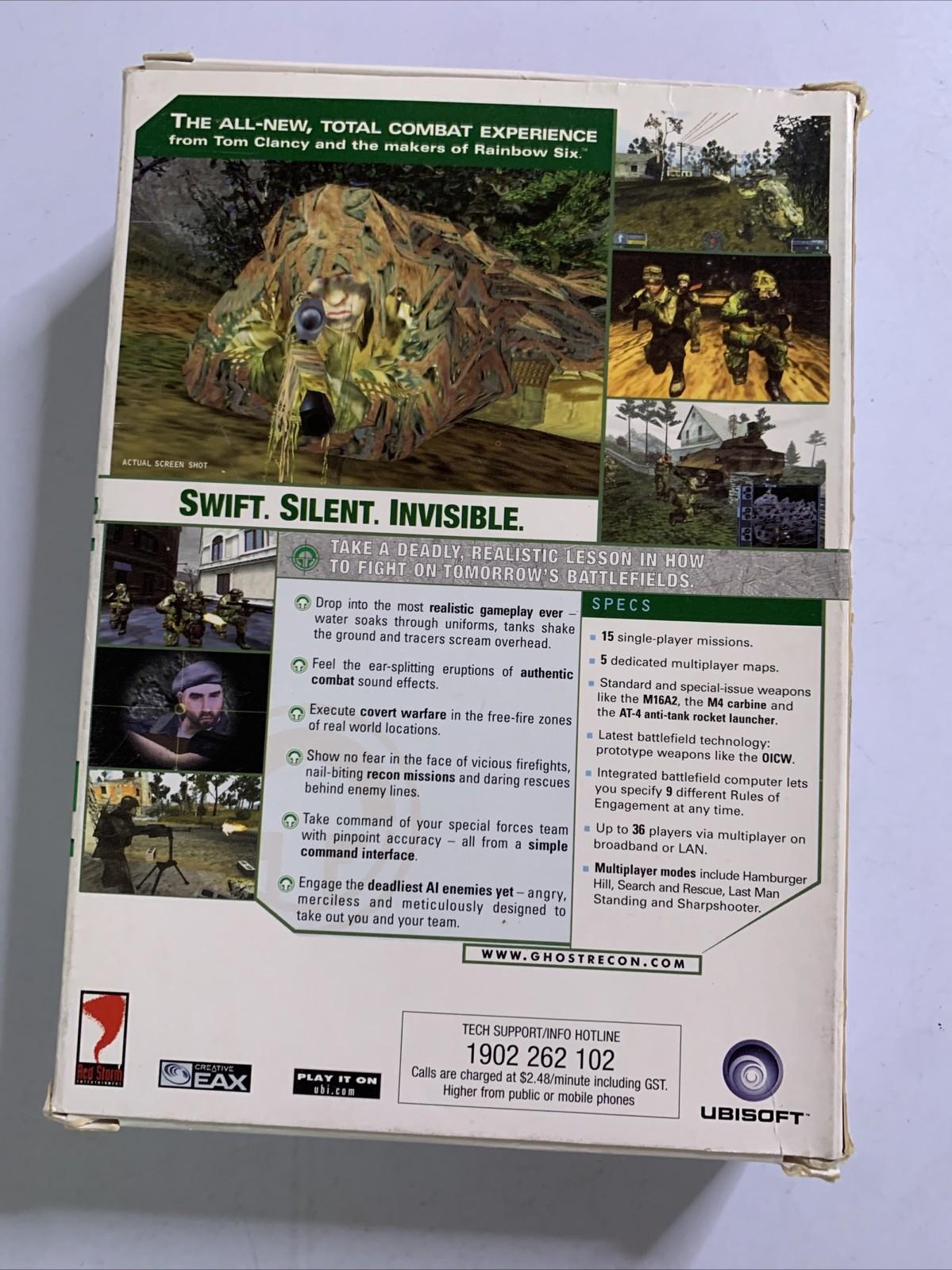 Tom Clancy's Ghost Recon PC CD-ROM Big Box Game