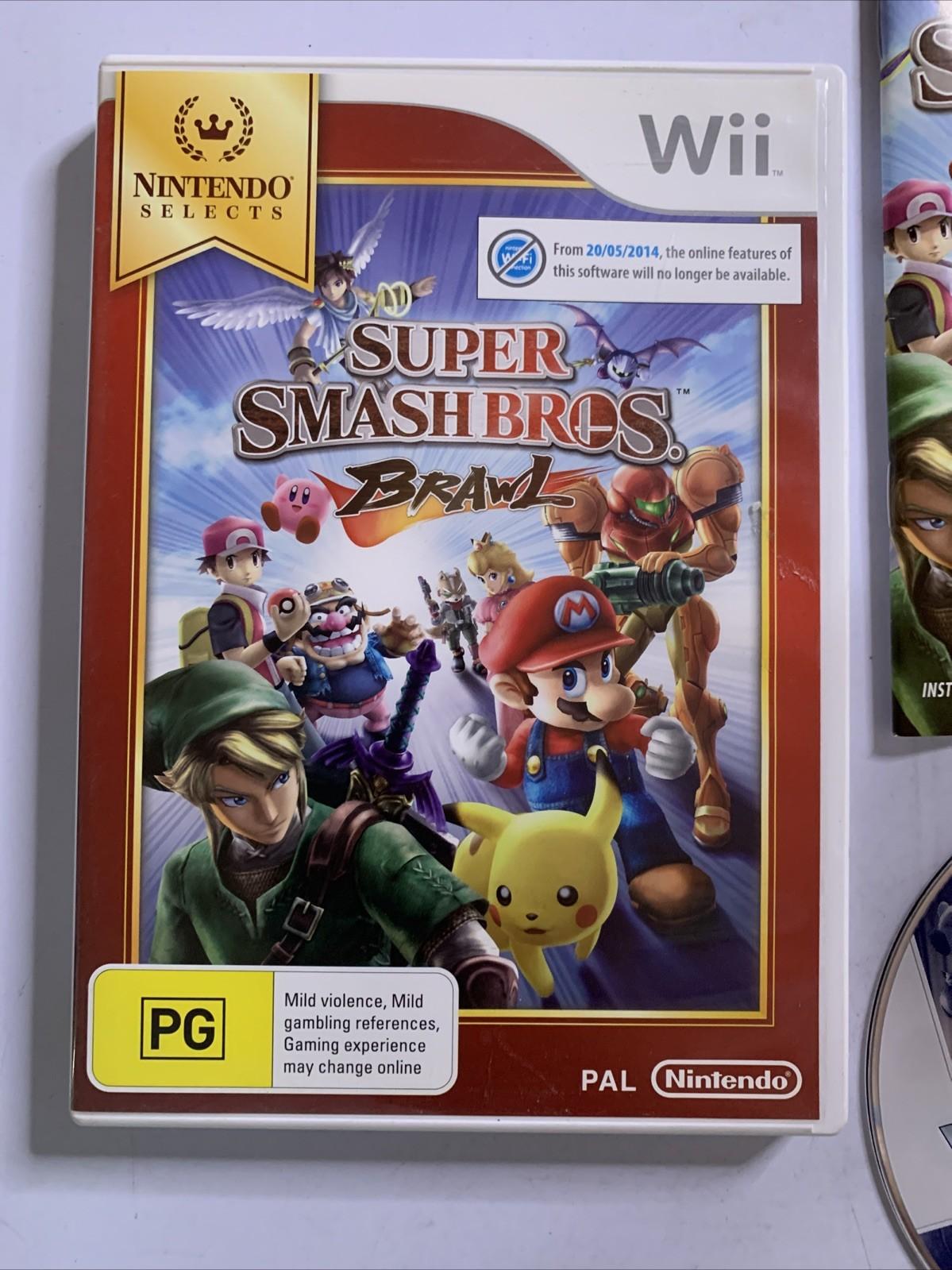 Super Smash Brothers Bros. Brawl Nintendo Wii PAL Game Complete