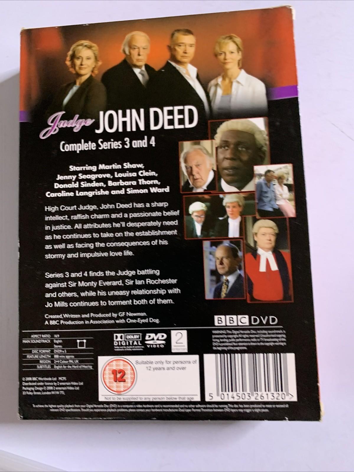 Judge John Deed : The Complete Series 3 & 4 (DVD, 2004) BBC Region 4 &2