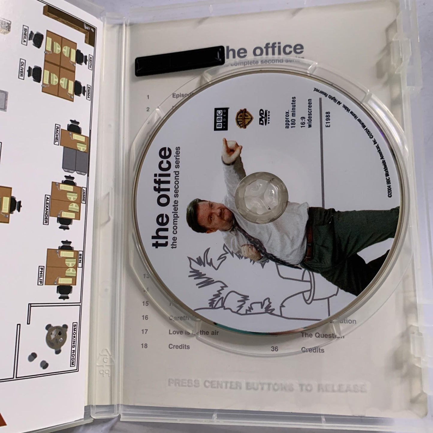 The Office UK:  Season Two (DVD, 2001) Ricky Gervais Region 4