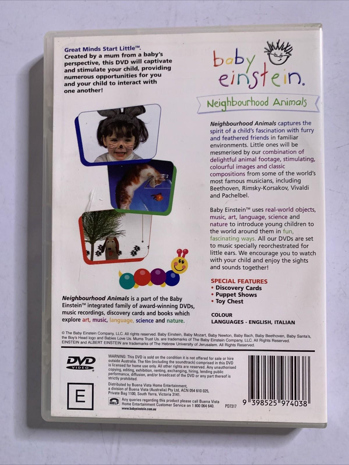 Baby Einstein Neighborhood Animals (DVD, 2004) Early Learning Education