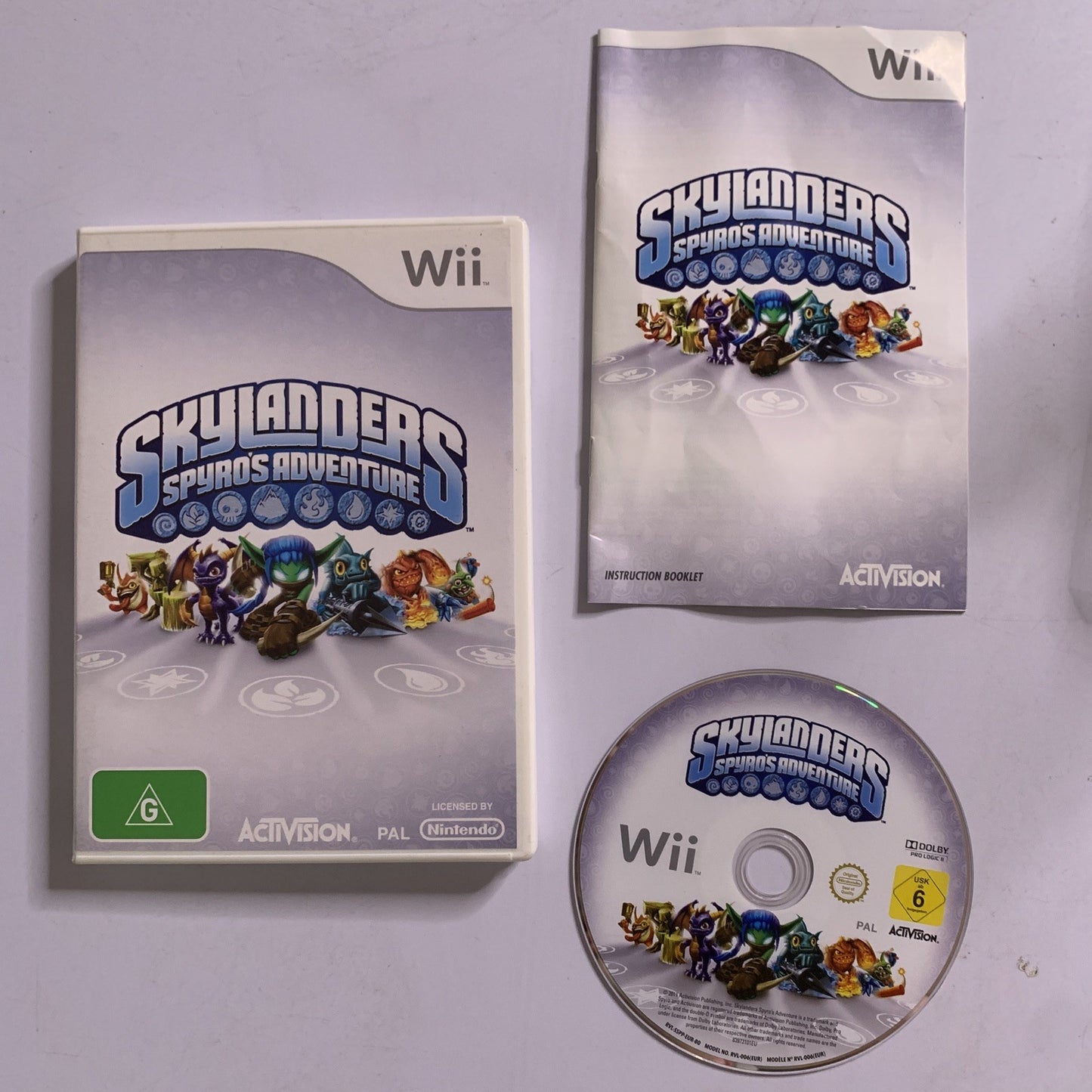 Skylanders Spyros Adventure Nintendo Wii PAL Game