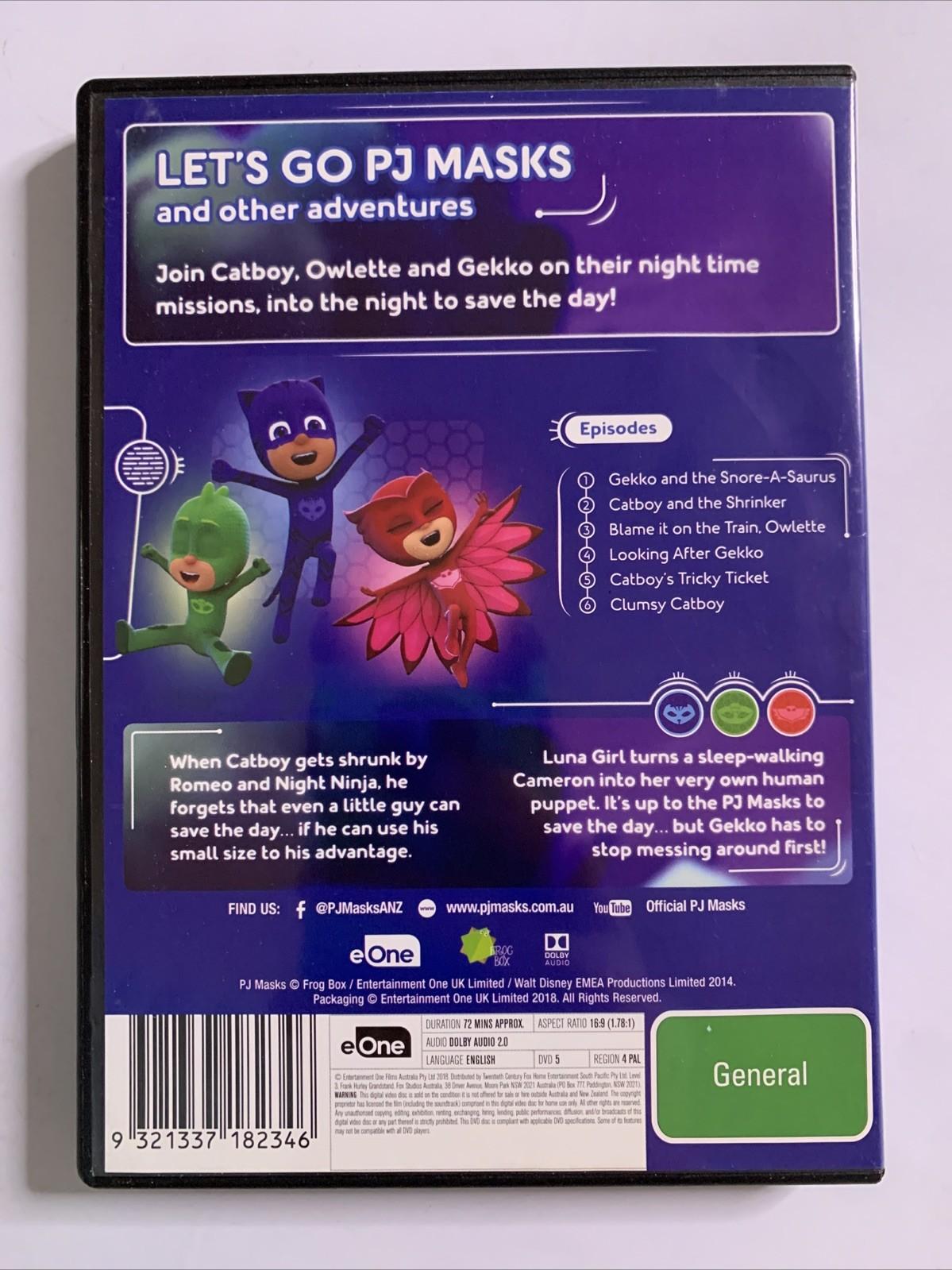 PJ Masks Let's Go (DVD, 2017) Animation Region 4