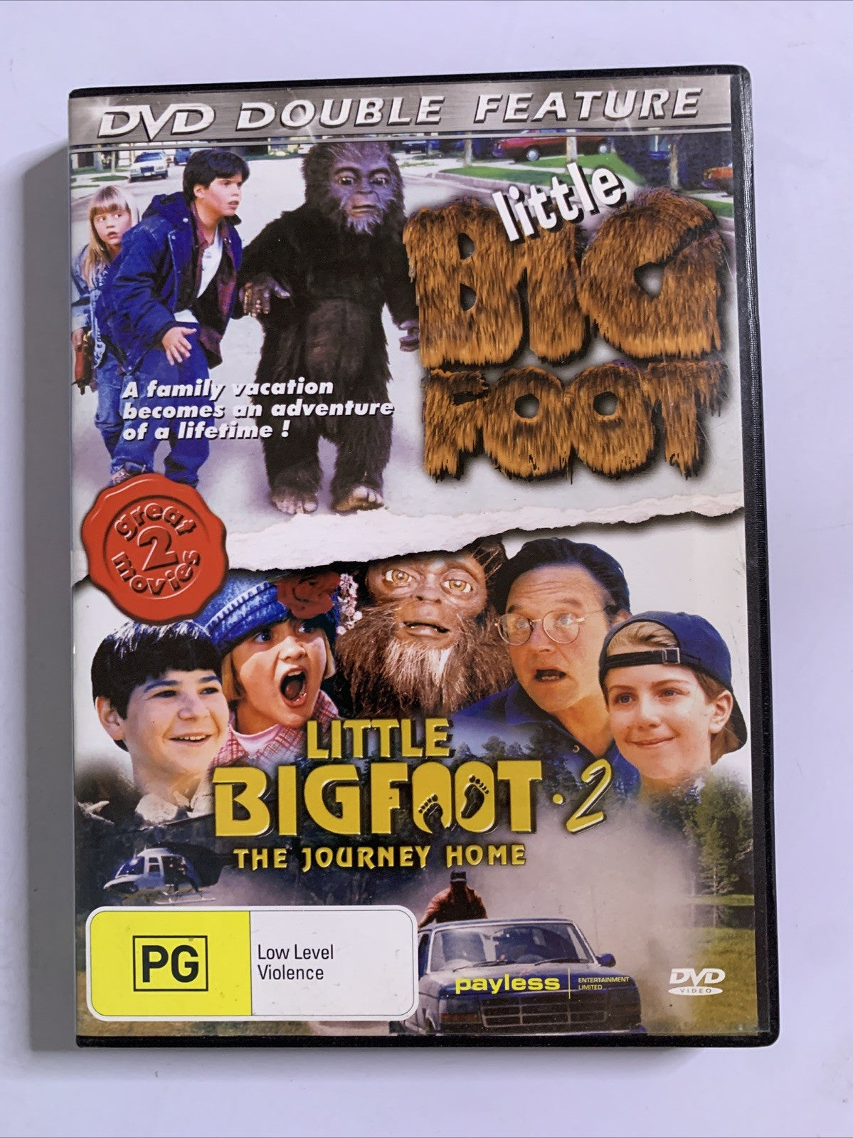 Little Bigfoot 1 + 2 (DVD, 2009) Ross Malinger, Stephen Furst  All Regions