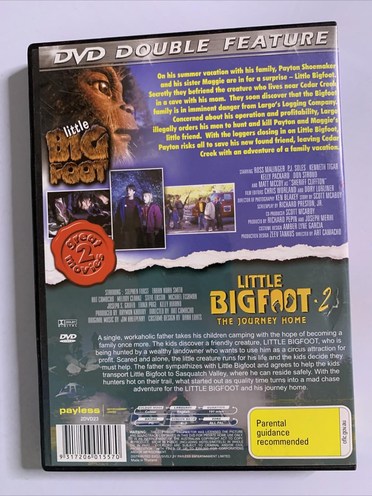 Little Bigfoot 1 + 2 (DVD, 2009) Ross Malinger, Stephen Furst  All Regions