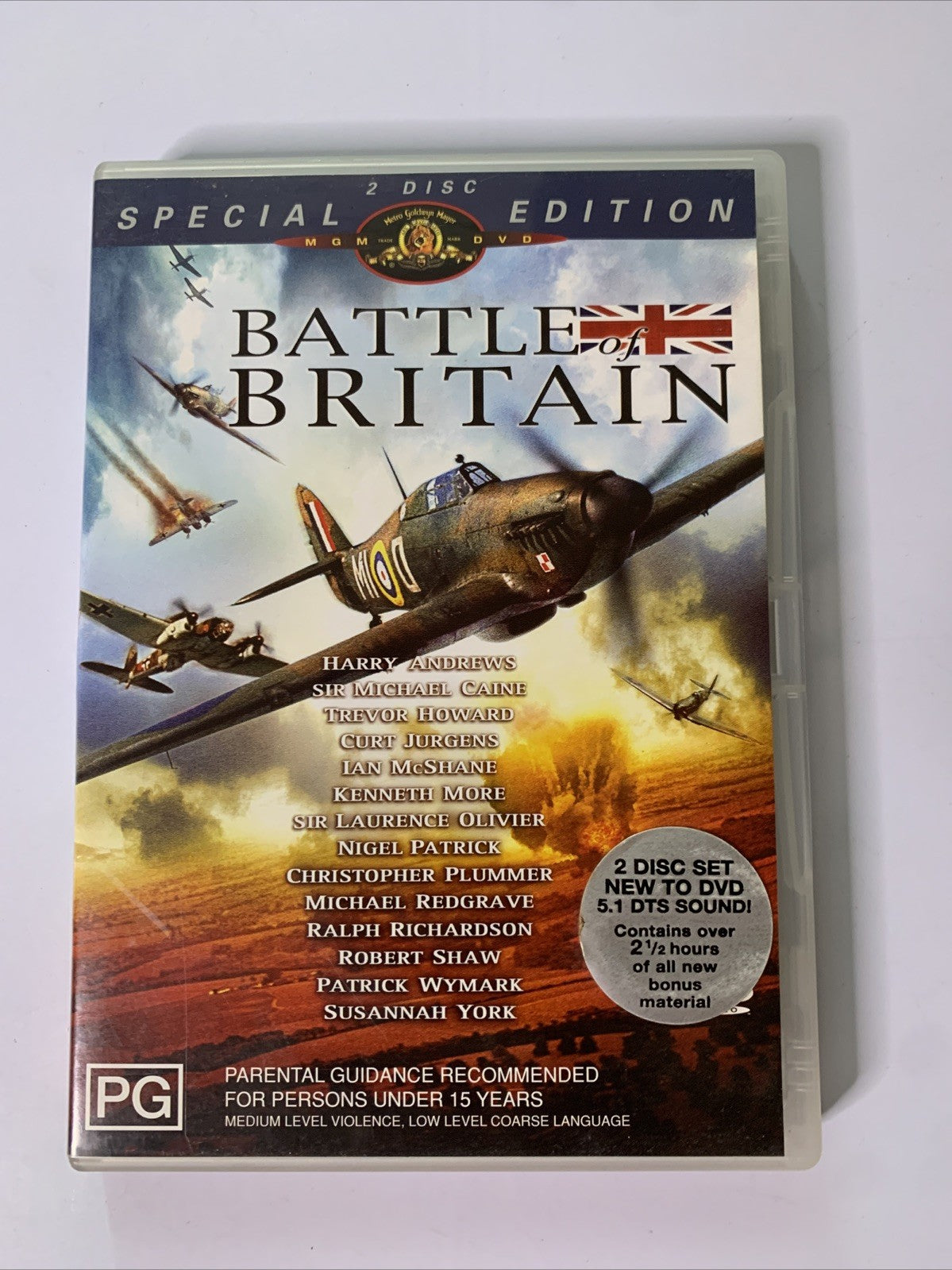 Battle Of Britain (DVD, 1969, 2-Disc) Michael Caine, Christopher Plummer Region4