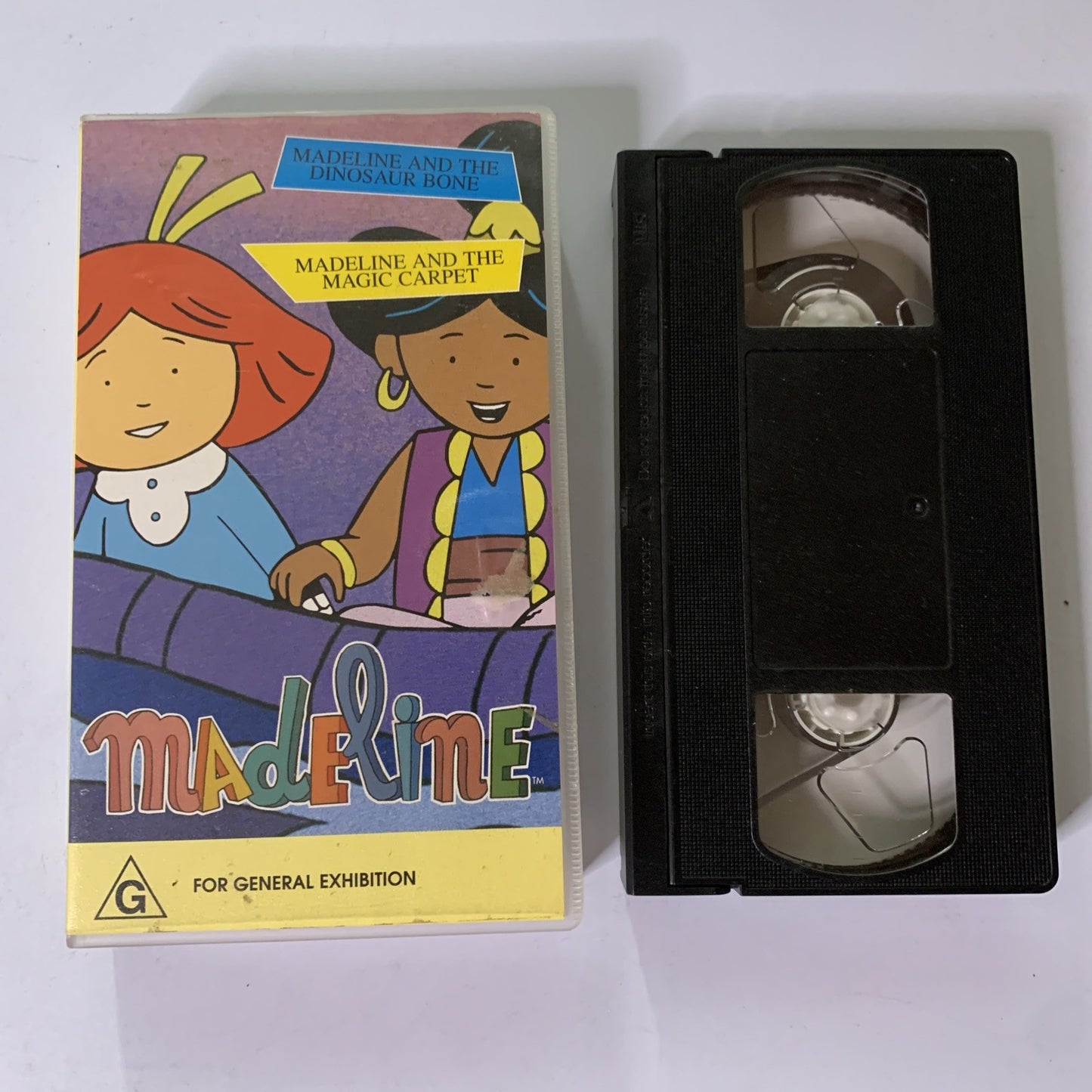 Madeline: And The Dinosaur Bone + Magic Carpet VHS 1996 PAL