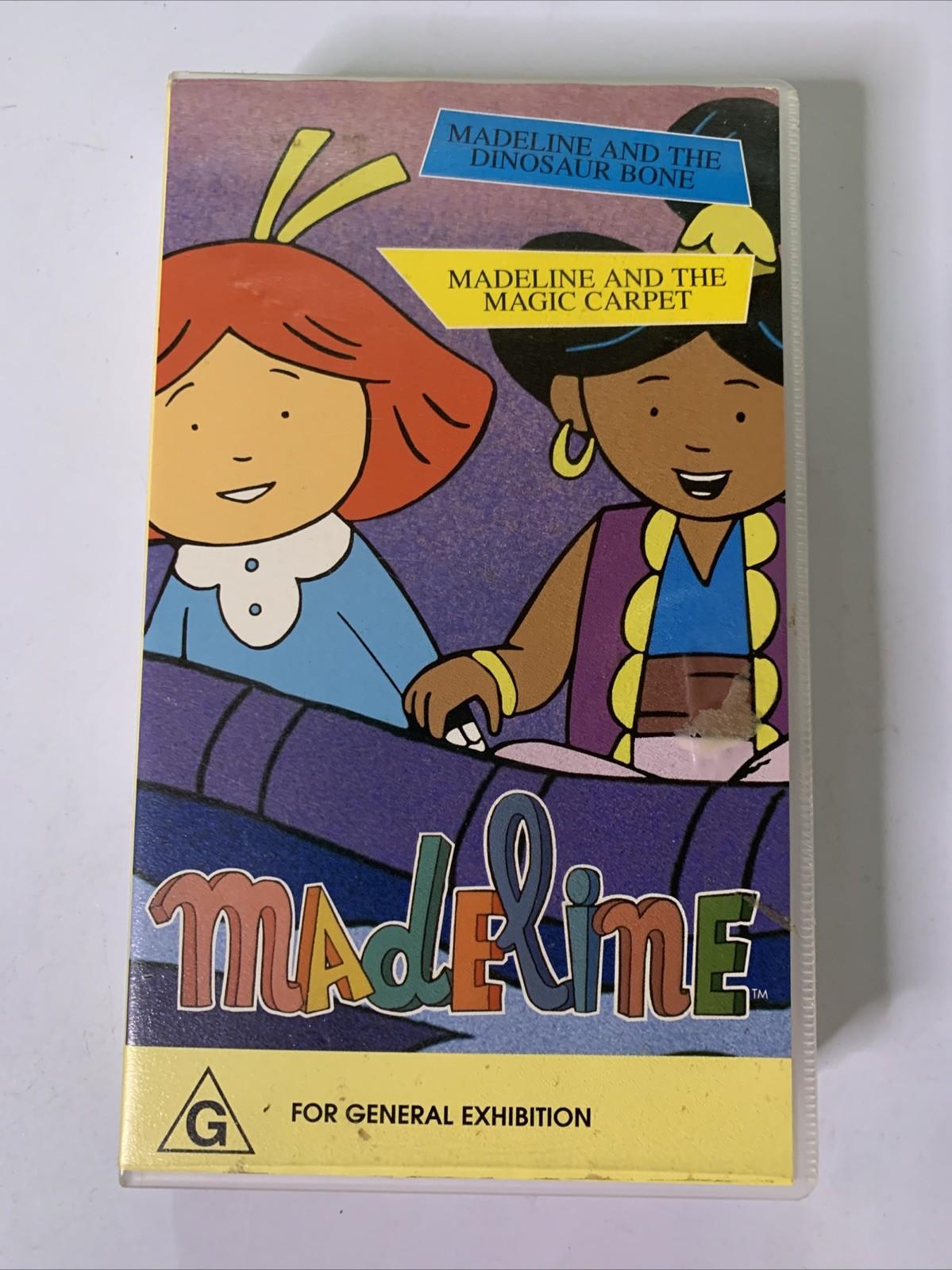 Madeline: And The Dinosaur Bone + Magic Carpet VHS 1996 PAL