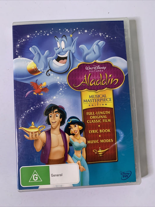 Aladdin (Musical Masterpiece Edition, DVD, 2008) Disney Animation Region 4