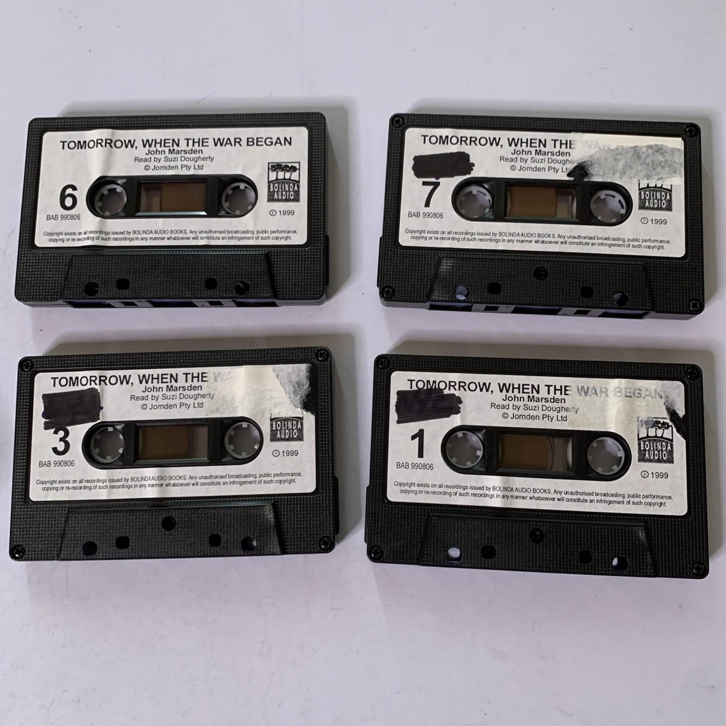 Tomorrow When The War Began by John Marsden Audio Cassette Audiobook