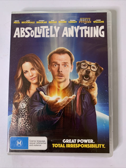 Absolutely Anything (DVD, 2015) Simon Pegg, Robin Williams Region 4 NEW Sealed