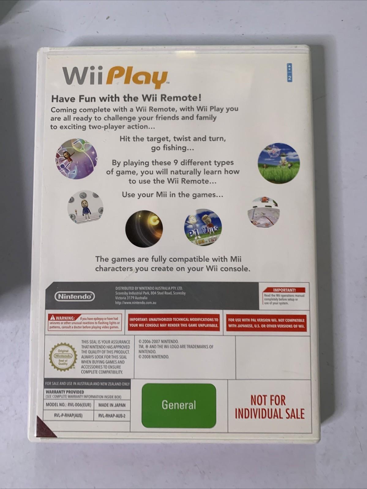 Wii Play (Nintendo Wii, 2006) PAL Game Complete