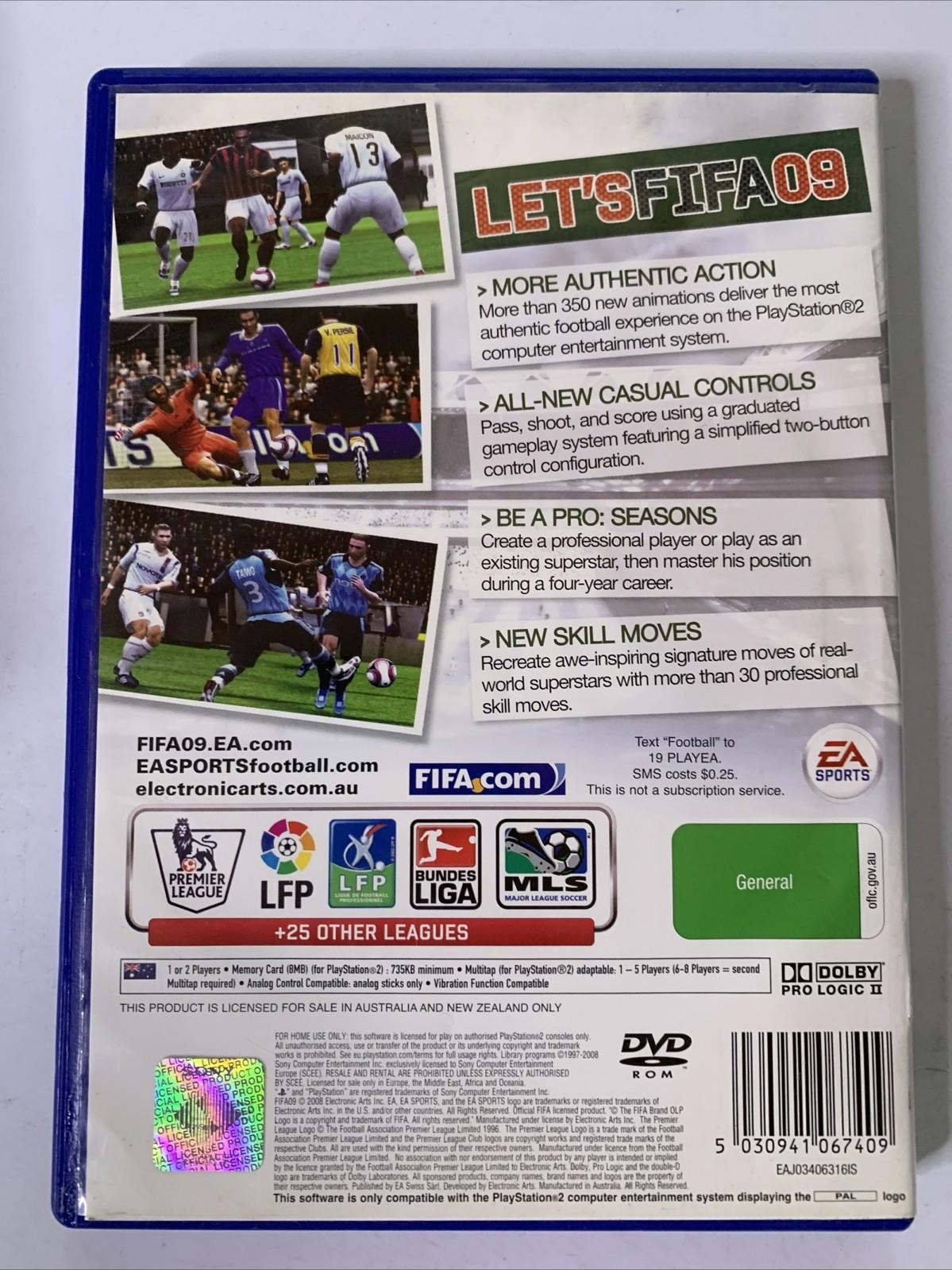 FIFA 09 PlayStation 2 PS2 PAL Game Complete