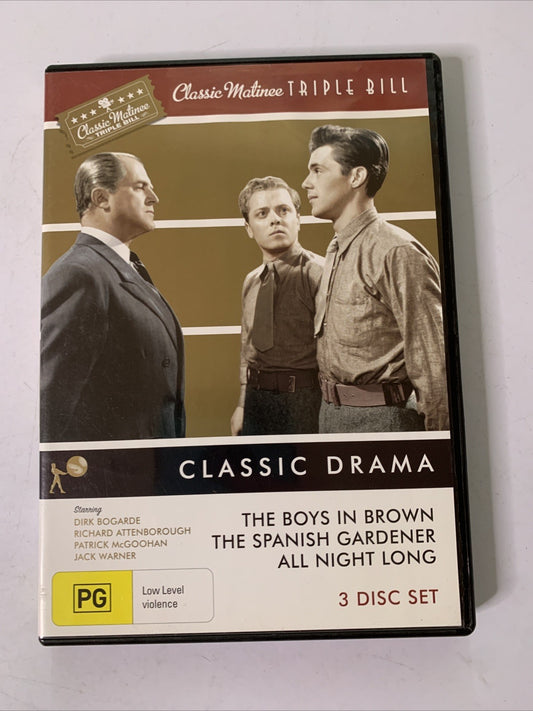 The Boys In Brown / The Spanish Gardener / All Night Long (DVD, 2009) Region 4