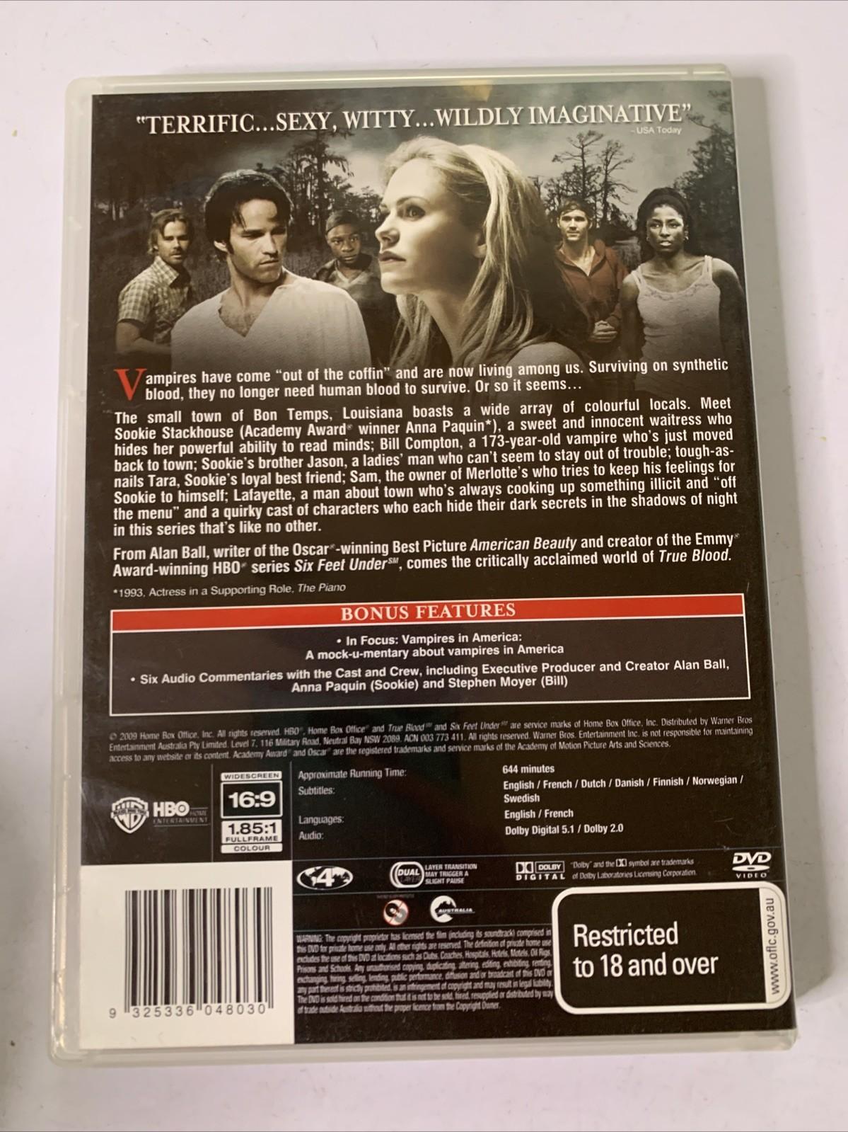True Blood : Season 1 (DVD, 2008, 5-DIscs)  Region 4
