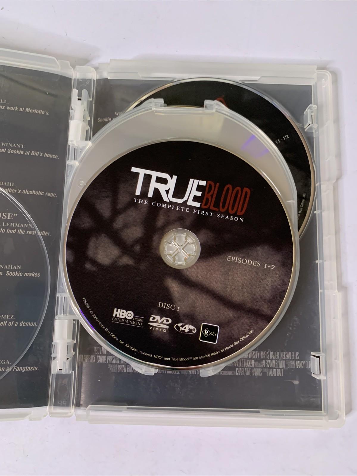 True Blood : Season 1 (DVD, 2008, 5-DIscs)  Region 4