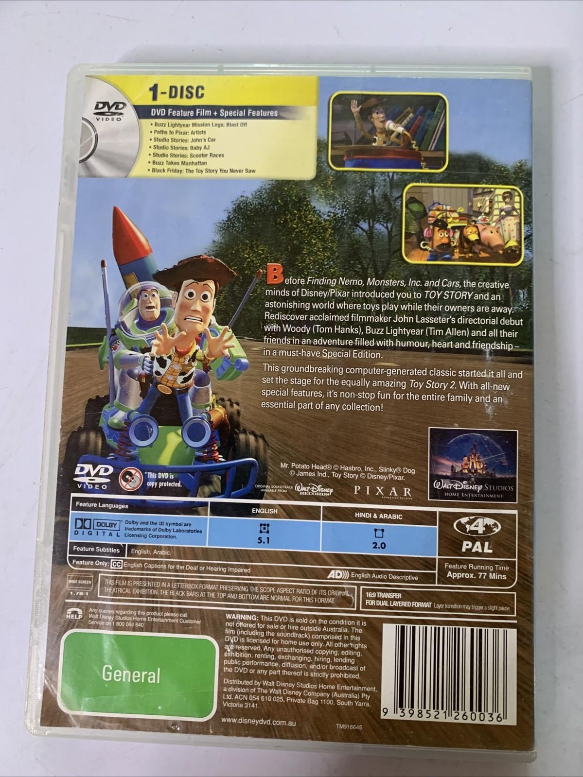 Toy Story (Special Edition, DVD, 1995)  Region 4