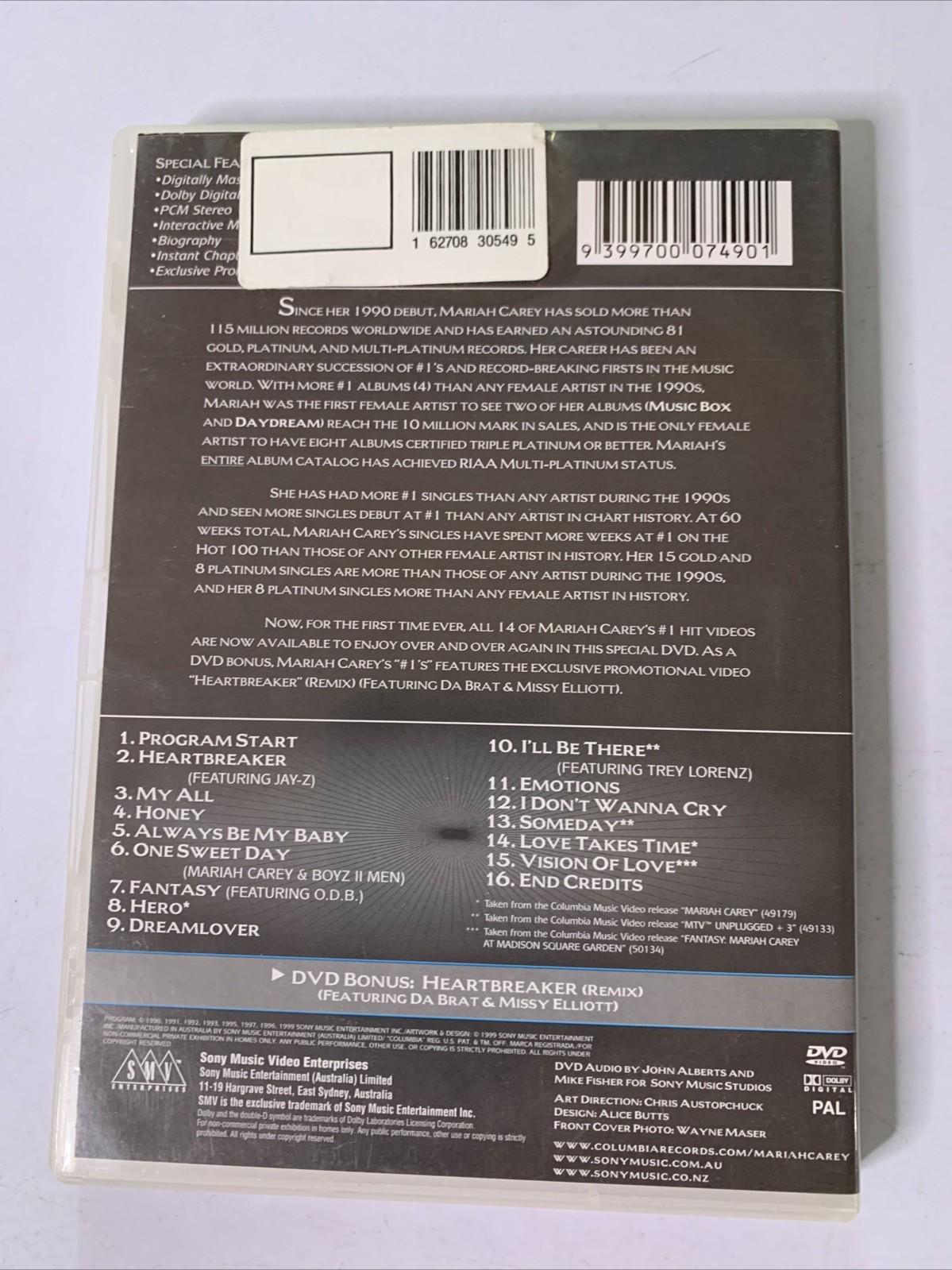 Mariah Carey – #1's (DVD, 1999) All Regions