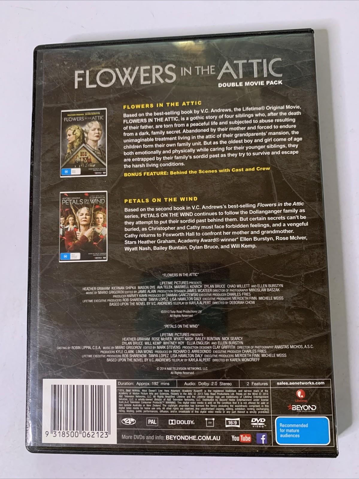 Flowers In The Attic / Petals On The Wind (DVD, 2017) Ellen Burstyn Region 4