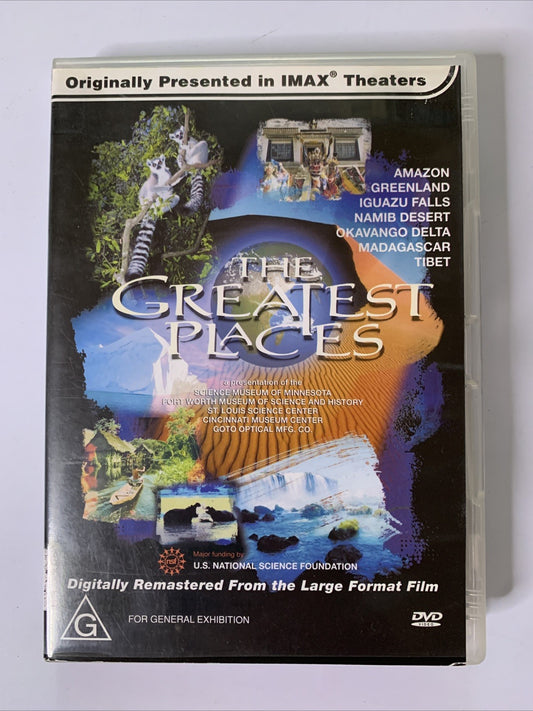 IMAX Greatest Places (DVD, 1998) All Regoins