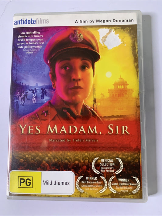 Yes Madam, Sir (DVD, 2008) Helen Mirren, Kiran Bedi Region 4