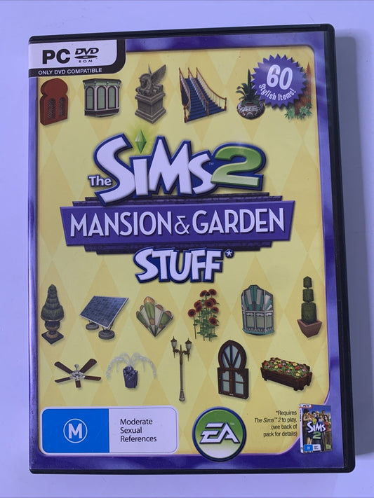 The Sims 2: Mansion & Garden Stuff Pack 2008 PC DVD Windows Expansion Game