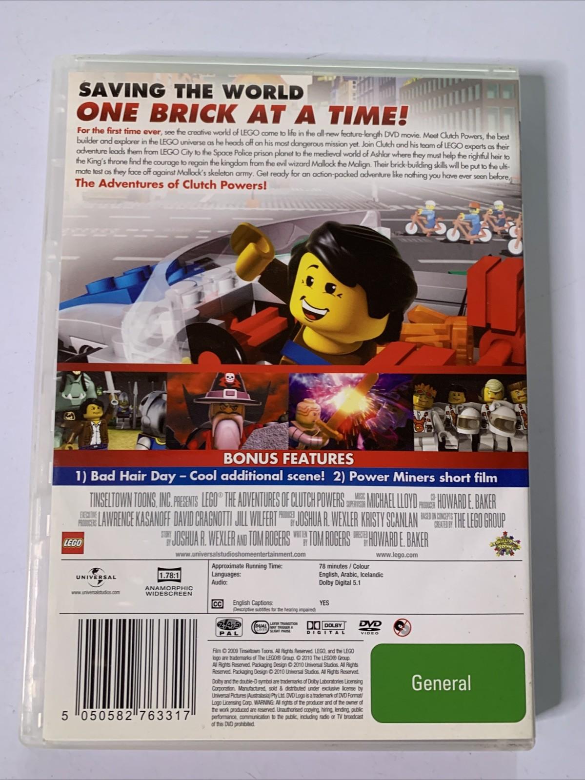 LEGO The Adventures Of Clutch Powers (DVD, 2010) Animation Region 4