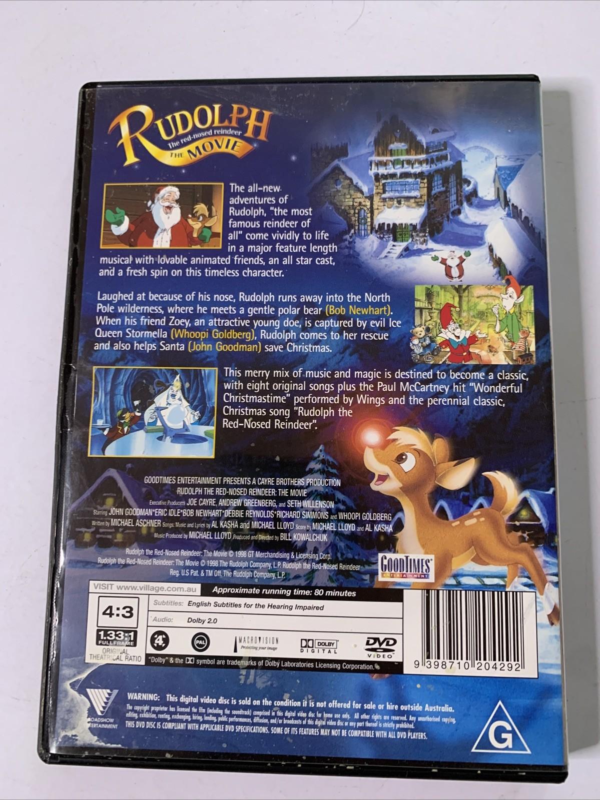 Rudolph The Red Nosed Reindeer The Movie (DVD, 1998) Animated Film Region 4