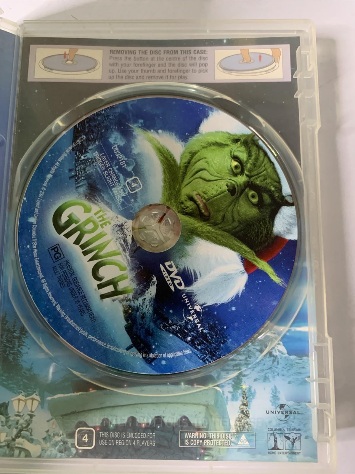 The Grinch (DVD, 2000) Jim Carrey, Anthony Hopkins Region 4