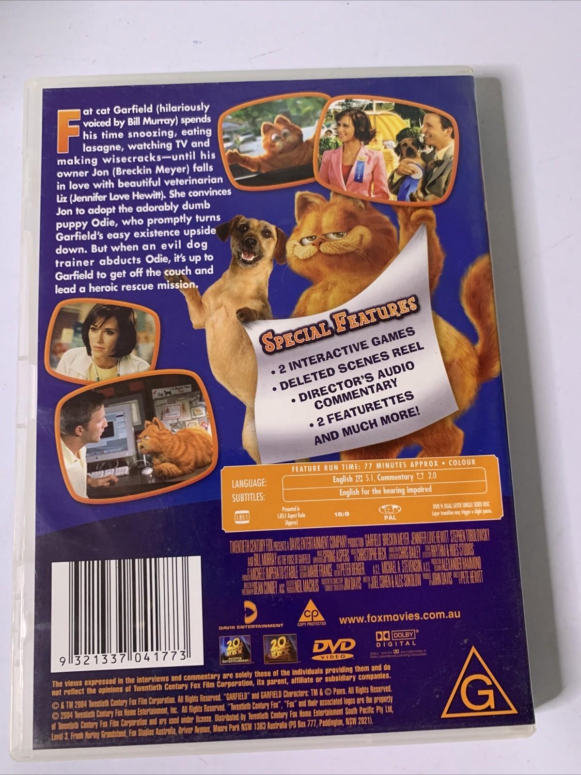 Garfield The Movie (DVD, 2004) Bill Murray Region 4