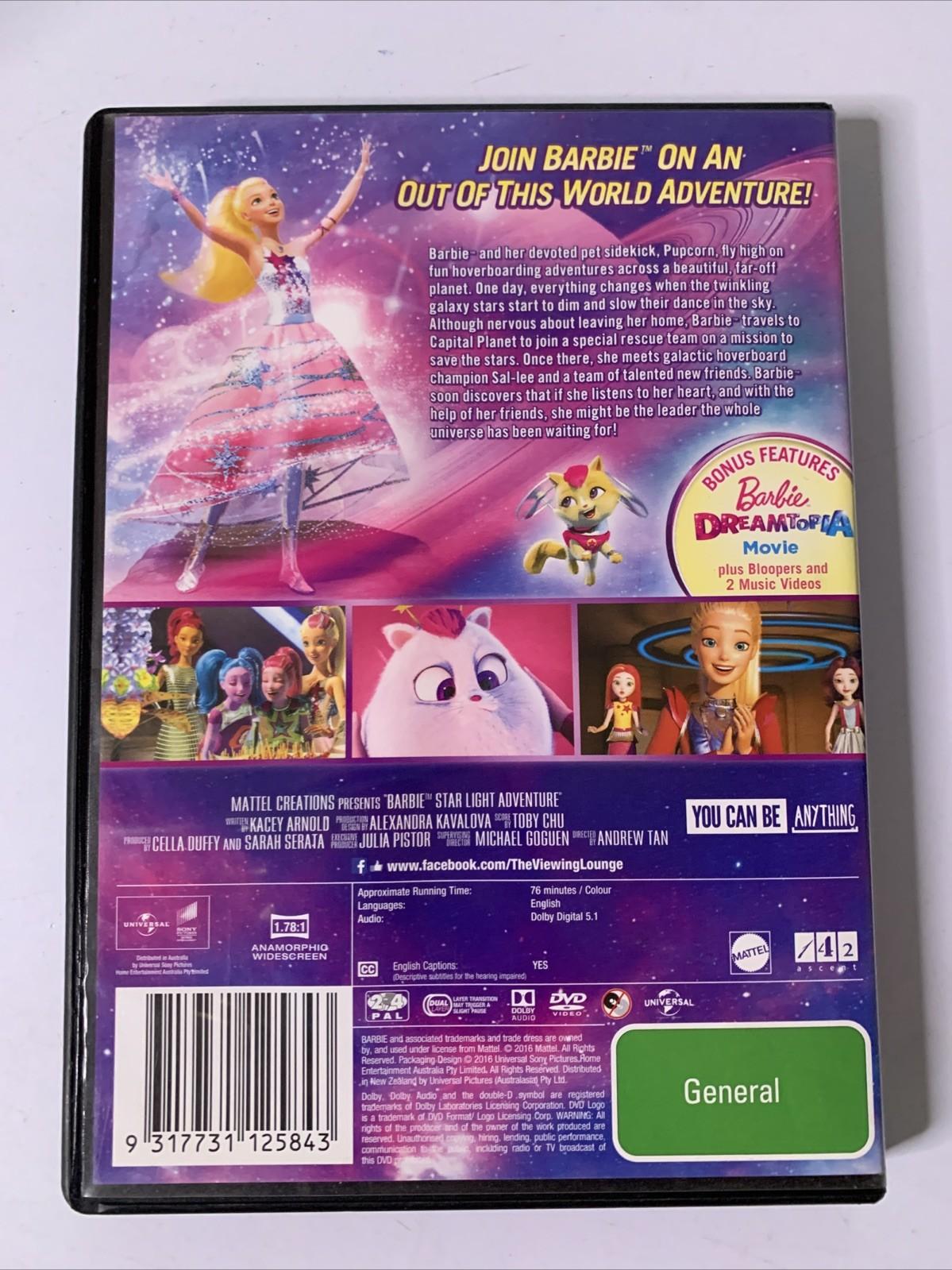 Barbie In Starlight Adventure (DVD, 2016) Animated Film Region 4 &2